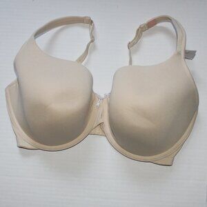 New Light Beige Bra Underwire Lightly Lined Cacique 40 G 4D NWT Cotton Spandex